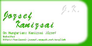 jozsef kanizsai business card